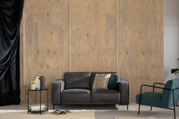 Akron 2-seter Sofa Bonded Lær - Mørkegrå - Møbler - Sofaer - Skinnsofaer