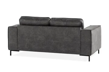 Akron 2-seter Sofa Bonded Lær - Mørkegrå - Møbler - Sofaer - Skinnsofaer