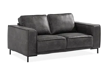 Akron 2-seter Sofa Bonded Lær - Mørkegrå - Møbler - Sofaer - Skinnsofaer