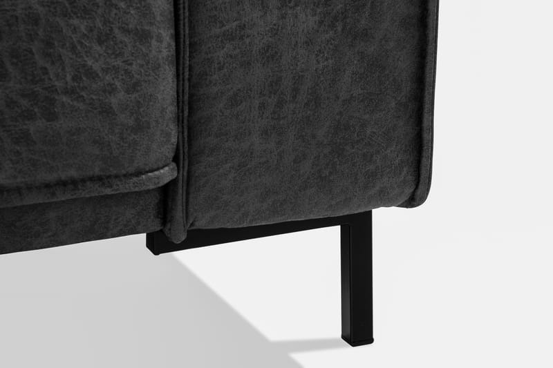 Akron 2-seter Sofa Bonded Lær - Mørkegrå - Møbler - Sofaer - Skinnsofaer