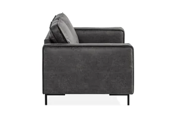 Akron 2-seter Sofa Bonded Lær - Mørkegrå - Møbler - Sofaer - Skinnsofaer