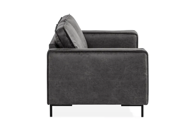 Akron 2-seter Sofa Bonded Lær - Mørkegrå - Møbler - Sofaer - Skinnsofaer
