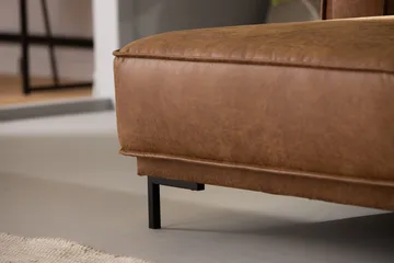 Akron 2-seter Sofa med Divan Venstre Bonded Lær - Brun - Møbler - Sofaer - Skinnsofaer