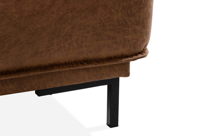 Akron 2-seter Sofa med Divan Venstre Bonded Lær - Brun - Møbler - Sofaer - Skinnsofaer