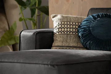 Akron 2-seter Sofa med Divan Venstre Bonded Lær - Mørkegrå - Møbler - Sofaer - Skinnsofaer