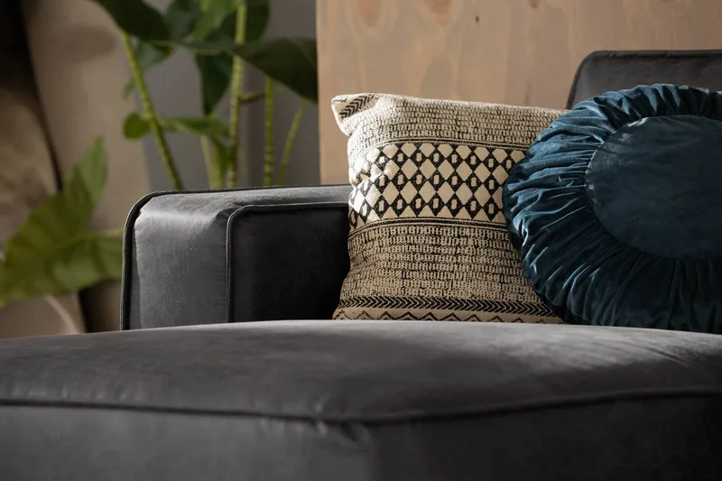 Akron 2-seter Sofa med Divan Venstre Bonded Lær - Mørkegrå - Møbler - Sofaer - Skinnsofaer