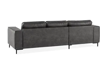 Akron 2-seter Sofa med Divan Venstre Bonded Lær - Mørkegrå - Møbler - Sofaer - Skinnsofaer