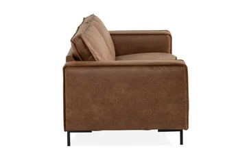 Akron 3-seter Sofa Bonded Lær - Brun - Møbler - Sofaer - Skinnsofaer