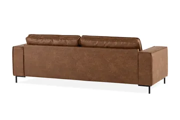 Akron 3-seter Sofa Bonded Lær - Brun - Møbler - Sofaer - Skinnsofaer