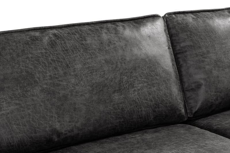 Akron 3-seter Sofa Bonded Lær - Mørkegrå - Møbler - Sofaer - Skinnsofaer