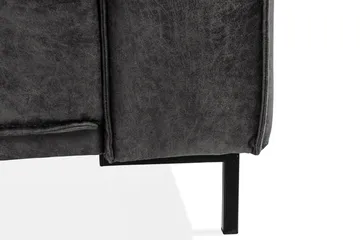 Akron 3-seter Sofa Bonded Lær - Mørkegrå - Møbler - Sofaer - Skinnsofaer