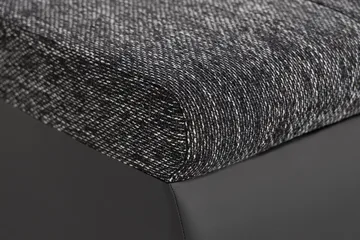 Cillo U-sovesofa Vendbar Kunstlær - Svart/Mørkegrå - Møbler - Sofaer - Skinnsofaer