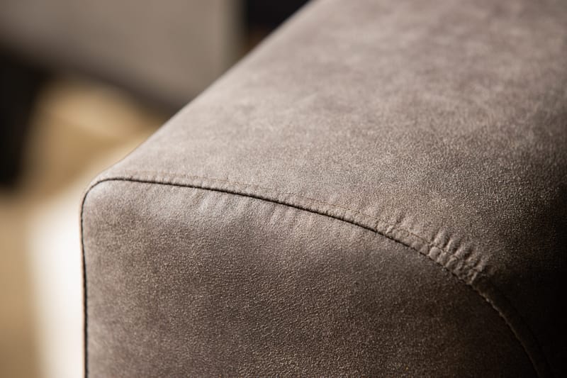 Copenhagen 4-seters Høyrevendt L-formet Sjeselongsofa i Kunstlær - Mørk grå - Møbler - Sofaer - Skinnsofaer