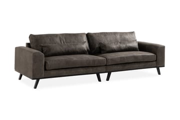 Copenhagen 4-seters Sofa i Kunstlær - Mørk grå - Møbler - Sofaer - Skinnsofaer