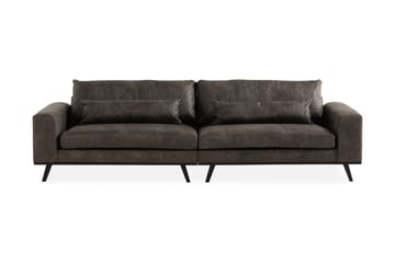 Copenhagen 4-seters Sofa i Kunstlær - Mørk grå - Møbler - Sofaer - Skinnsofaer