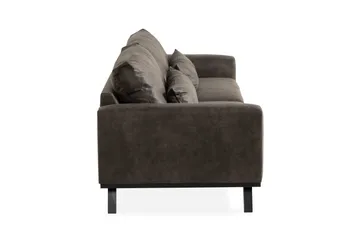 Copenhagen 4-seters Sofa i Kunstlær - Mørk grå - Møbler - Sofaer - Skinnsofaer