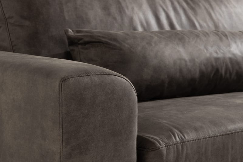 Copenhagen 4-seters Sofa i Kunstlær - Mørk grå - Møbler - Sofaer - Skinnsofaer