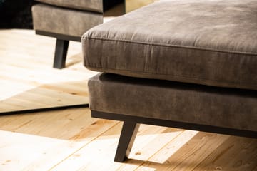 Copenhagen 4-seters Venstrevendt L-formet Divansofa i Kunstlær - Mørk grå - Møbler - Sofaer - Skinnsofaer
