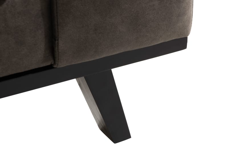 Copenhagen 4-seters Venstrevendt L-formet Divansofa i Kunstlær - Mørk grå - Møbler - Sofaer - Skinnsofaer