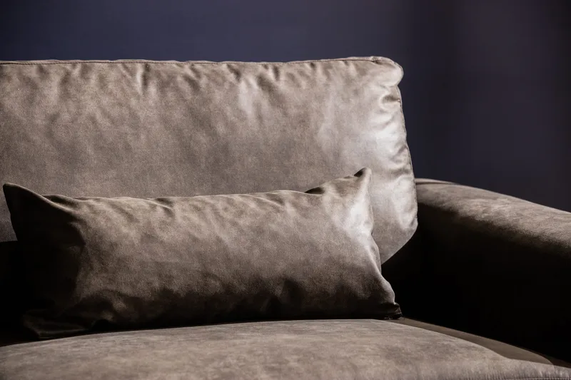 Copenhagen 4-seters Venstrevendt L-formet Sjeselongsofa i Kunstlær - Mørk grå - Møbler - Sofaer - Skinnsofaer