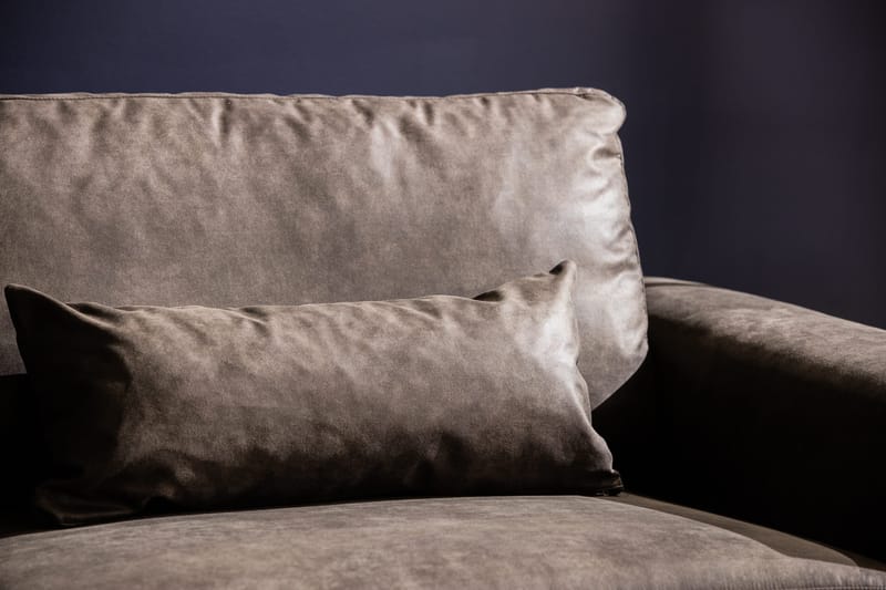 Copenhagen 4-seters Venstrevendt L-formet Sjeselongsofa i Kunstlær - Mørk grå - Møbler - Sofaer - Skinnsofaer