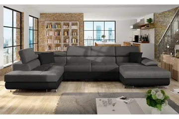 Cotere Hjørnesofa Venstre - Grå - Møbler - Sofaer - Skinnsofaer