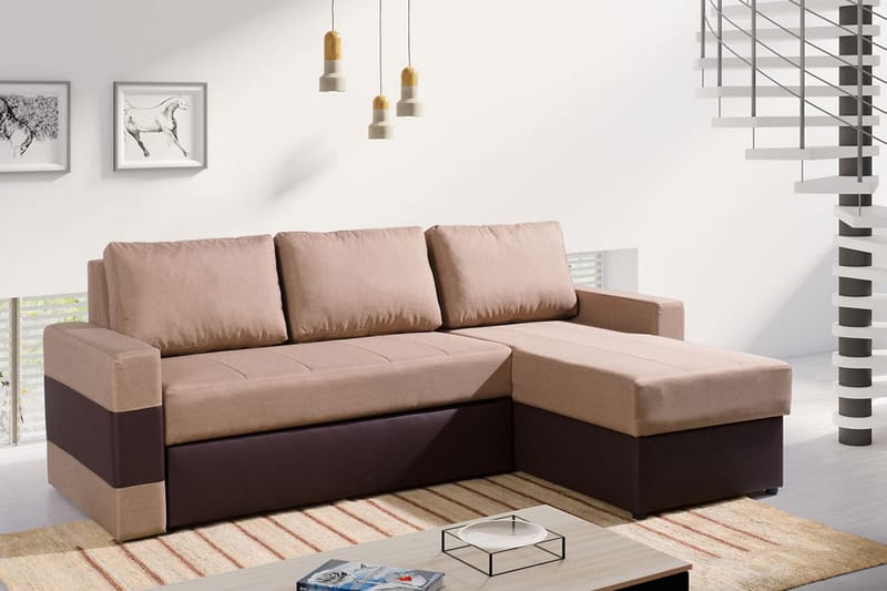 Divansovesofa Gordia 234x82x156 cm - Skinnsofaer - Sovesofa divan