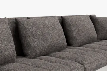 Dynir Hjørnesovesofa Divan med Oppbevaring Høyre - Hvit/Lysegrå - Møbler - Sofaer - Skinnsofaer