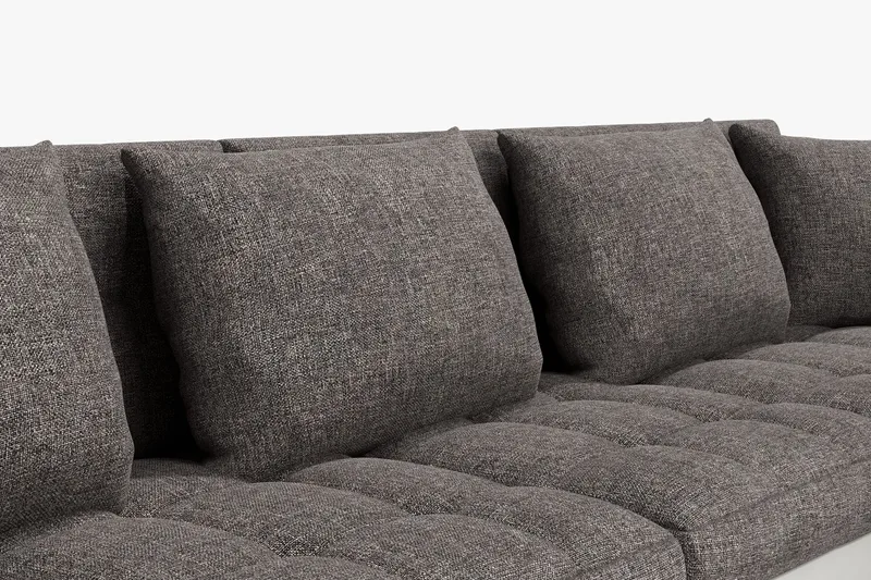 Dynir Hjørnesovesofa Divan med Oppbevaring Høyre - Hvit/Lysegrå - Møbler - Sofaer - Skinnsofaer