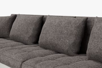 Dynir Hjørnesovesofa Divan med Oppbevaring Venstre - Lysegrå/Hvit - Møbler - Sofaer - Skinnsofaer
