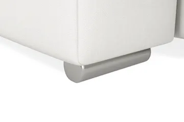 Dynir Hjørnesovesofa Divan med Oppbevaring Venstre - Lysegrå/Hvit - Møbler - Sofaer - Skinnsofaer