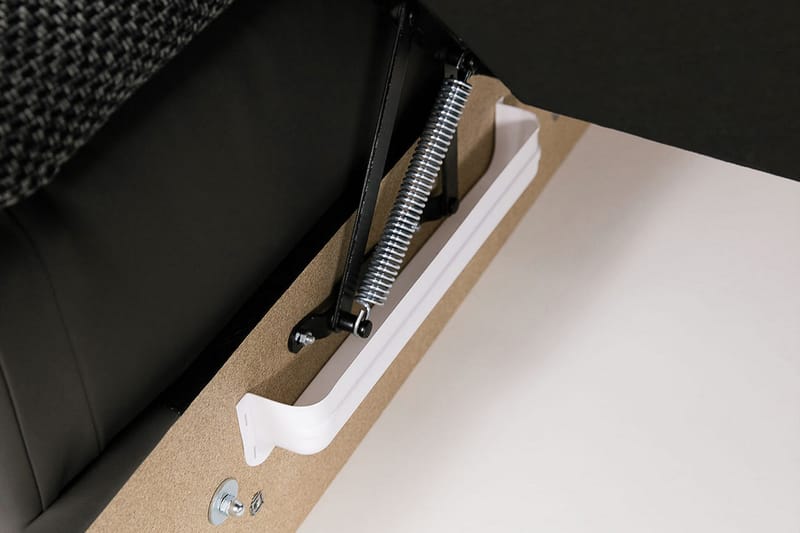 Dynir Stor Hjørnesovesofa Divan med Oppbevaring Venstre - Grå / Svart - Møbler - Sofaer - Skinnsofaer