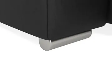 Dynir Stor Hjørnesovesofa Divan med Oppbevaring Venstre - Grå / Svart - Møbler - Sofaer - Skinnsofaer