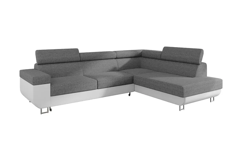 Fonti 3-seters Hjørnesofa Høyre, Svart