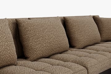 Hjørnesovesofa Jakarta Divan med Oppbevaring Høyre - Beige/Brun - Møbler - Sofaer - Skinnsofaer