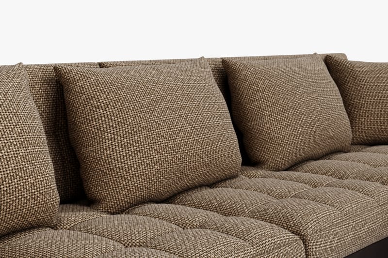 Hjørnesovesofa Jakarta Divan med Oppbevaring Høyre - Beige/Brun - Møbler - Sofaer - Skinnsofaer