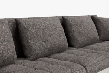 Hjørnesovesofa Jakarta Divan med Oppbevaring Høyre - Hvit/Lysgrå - Møbler - Sofaer - Skinnsofaer