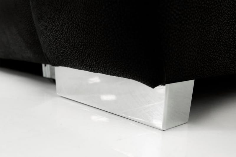 Irja Divansovesofa 4-seter Vendbar - Svart - Møbler - Sofaer - Skinnsofaer
