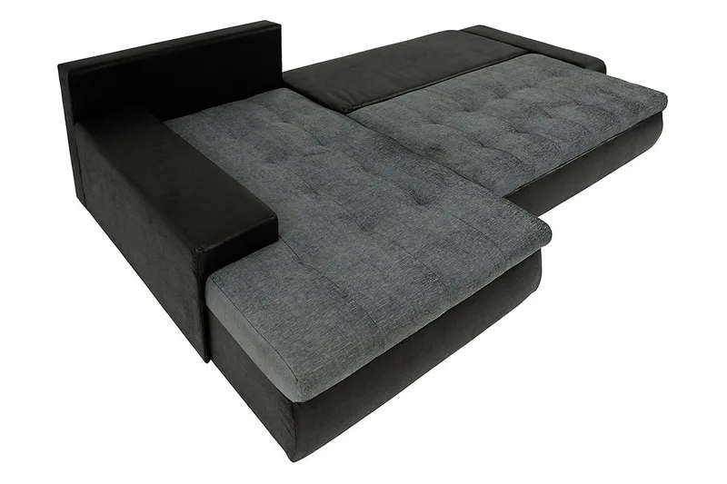 Irja Divansovesofa 4-seter Vendbar - Svart - Møbler - Sofaer - Skinnsofaer