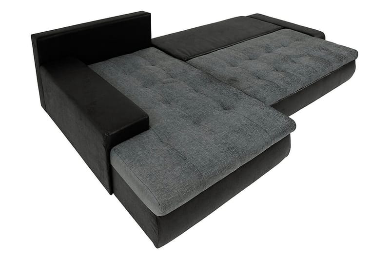 Irja Divansovesofa 4-seter Vendbar - Svart - Møbler - Sofaer - Skinnsofaer