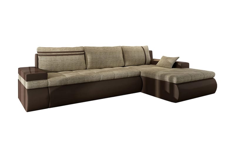 Lavona Divansovesofa Høyre, Beige/Grå