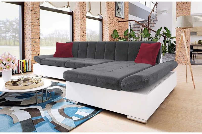 Malwi Divansovesofa 278x162x76 cm - Møbler - Sofaer - Skinnsofaer