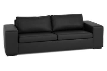 Memphis 3-seters Sofa i Kunstlær - Svart - Møbler - Sofaer - Skinnsofaer