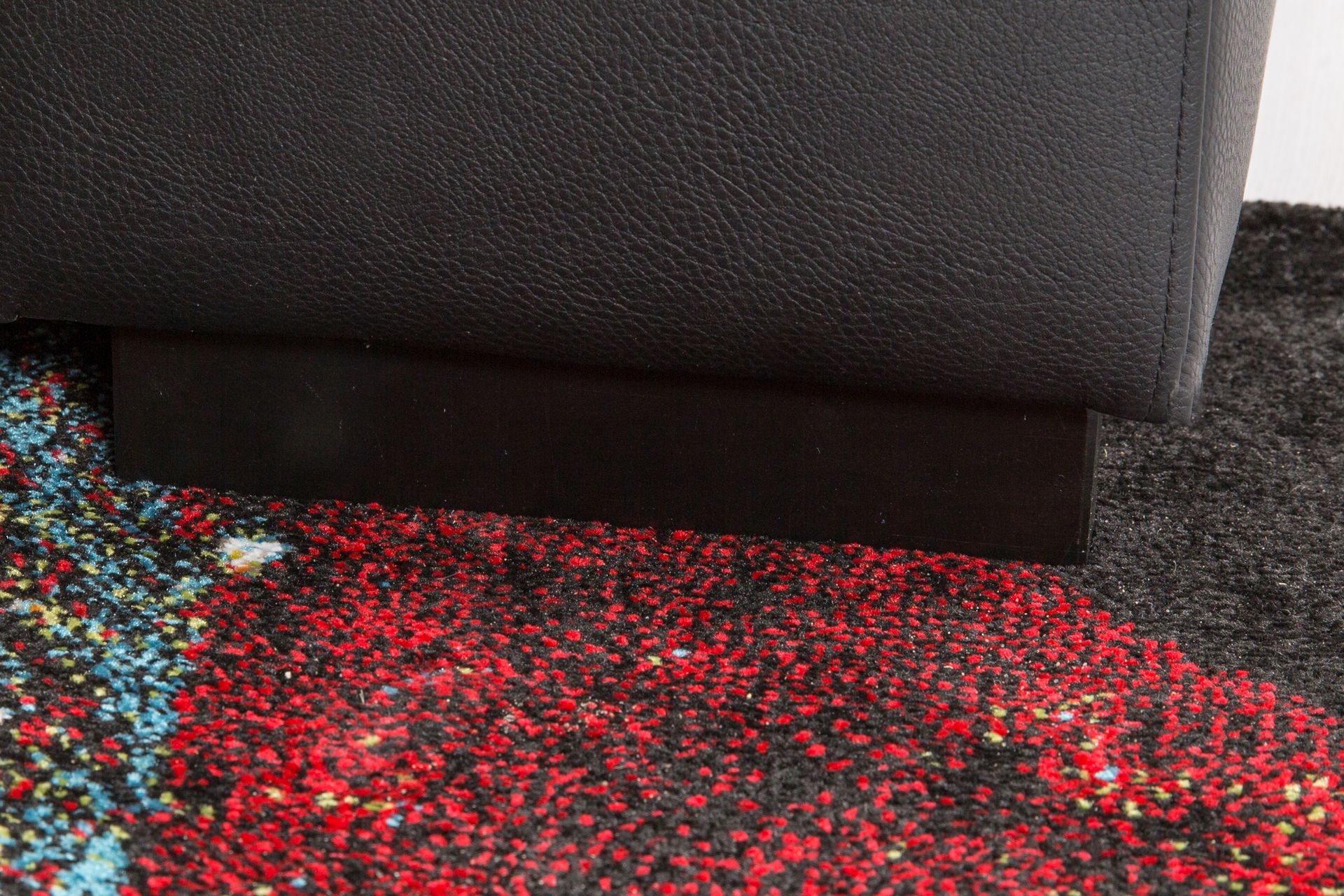 Memphis 5-seters Vendbar L-formet Hjørnesofa i Kunstlær - Svart - Møbler - Sofaer - Skinnsofaer