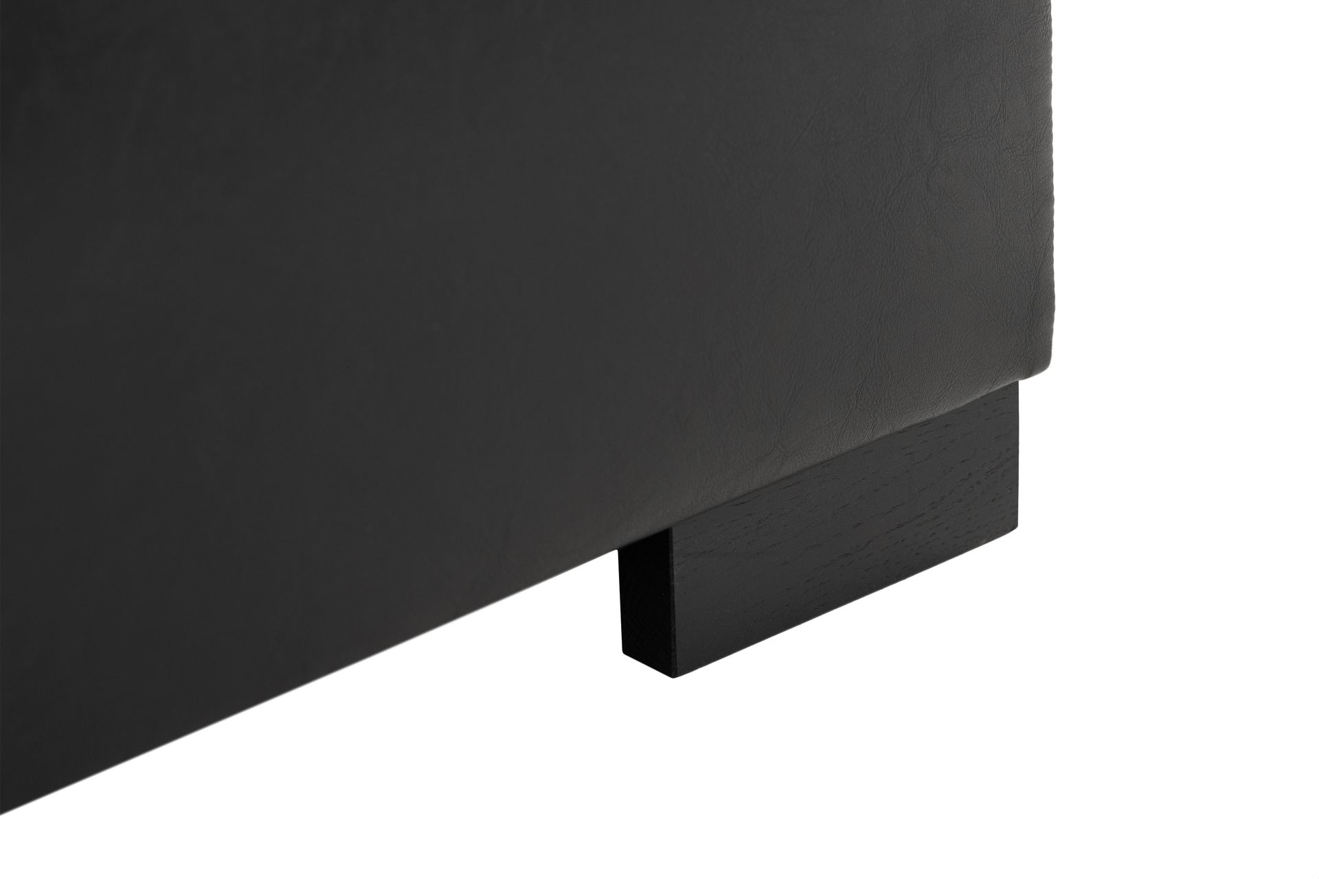 Ocean 4-seters Venstrevendt U-formet Sofa med Divan og Sjeselong i Kunstlær/Stoff - Grå / Svart - Møbler - Sofaer - Skinnsofaer