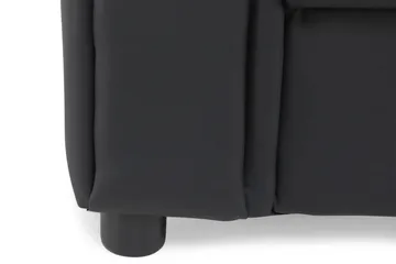 Salvador 3-seter Sofa Kunstlær - Svart/Kunstlær - Møbler - Sofaer - Skinnsofaer