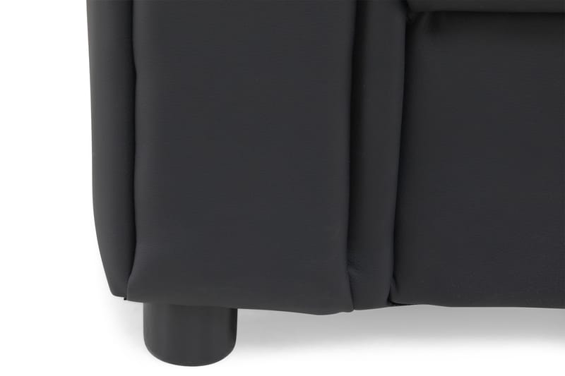 Salvador 3-seter Sofa Kunstlær - Svart/Kunstlær - Møbler - Sofaer - Skinnsofaer