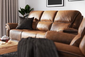 Saranda 3-seters Sofa - Brun - Møbler - Sofaer - Reclinersofaer - 3 seters kinosofa & reclinersofa