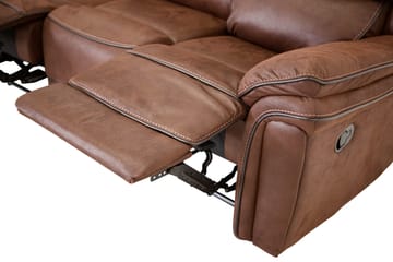 Saranda 3-seters Sofa - Brun - Møbler - Sofaer - Reclinersofaer - 3 seters kinosofa & reclinersofa