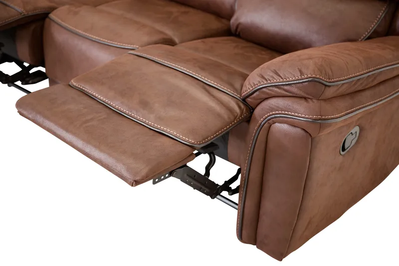 Saranda 3-seters Sofa - Brun - Møbler - Sofaer - Reclinersofaer - 3 seters kinosofa & reclinersofa